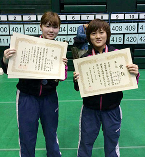 【卓球部】全日本大学総合卓球選手権大会・個人の部　ダブルス２位の活躍！