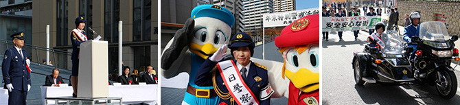 2014年11月28日灘警察一日署長の様子